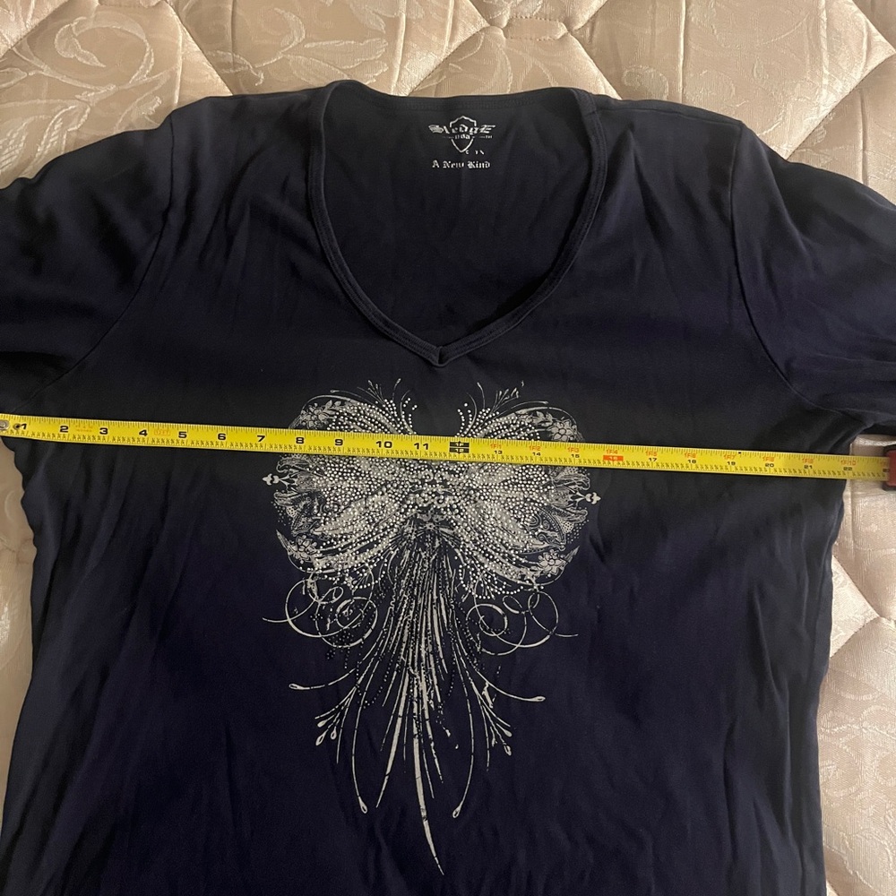 Sledge USA X large shirt. Navy blue good condition. 3/4 sleeve. - Picture 6 of 6